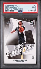 2024 PANINI DONRUSS GREAT X-PECTATIONS #1 STEPHON CASTLE PSA 9