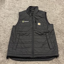 Carhartt Rain Defender Insulated Vest Men  s MED Quilted Full Zip Puffer 102286
