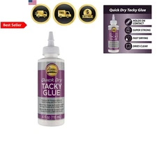 All-Purpose Tacky Glue Quick Dry Craft Glue for Jewelry Household Repairs 4 Oz