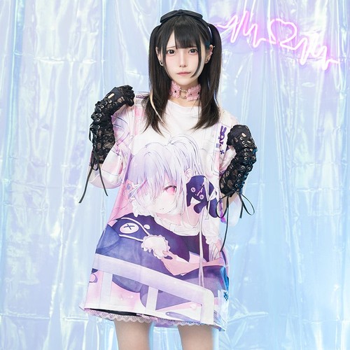 Healing♡Heart T-Shirt PINK Version ACDC Rag BNWT Harajuku Kawaii Oversized - Picture 2 of 6