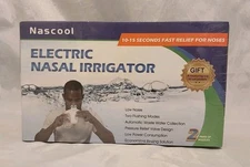 Nascool Electric Nasal Irrigation System with 50 Salt Packets, Sinus Rinse Clean