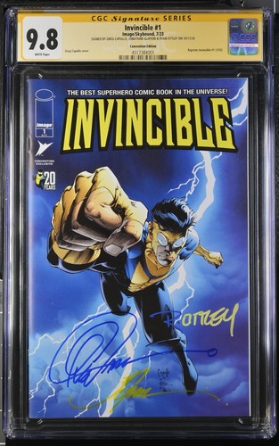 INVINCIBLE #1 Reprint CGC 9.8 SS 3X SIGNED | SUPER RARE | ONLY ONE TO EXIST!