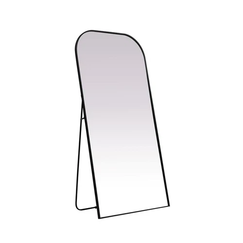Elegant Decor Blaire Arch Modern Wood/Metal Full Length Mirror in Black - Picture 3 of 11