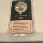 2000 American Silver Eagle 1oz . Silver Gem BU in Littleton Package Rev Toning