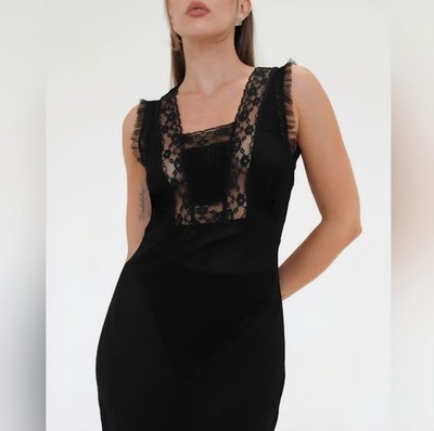 rumored black dress NWT REVOLVE - S Duet Maxi In $158 brand-PINK-CHICKEN Girls' Flat Front Slacks Color:Lavender Calling to mind understated