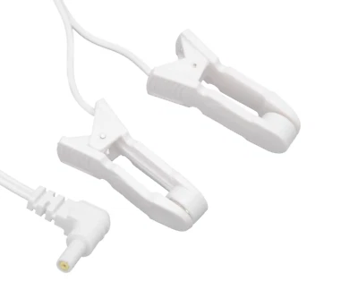 ELECTRO E-STIM TENS EMS MASSAGE EAR,NIPPLE CLIPS 2.35MM INPUT PLUG,UK SELLER.