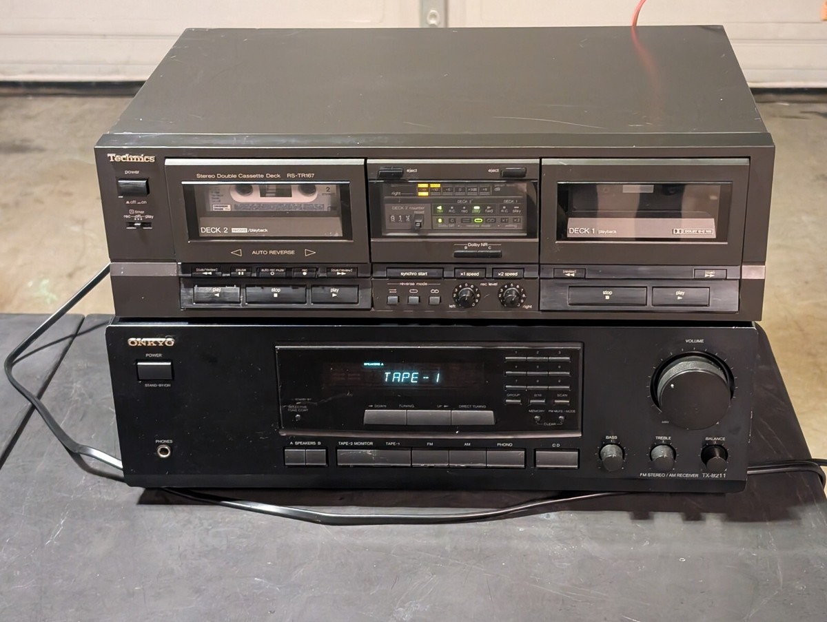 Technics - RS-TR167 Dual Cassette Deck Auto-Reverse, Needs Gear