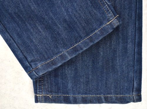 PD&C Jeans Slim Straight Dark Wash Blue Distressed Denim Mid Rise Men Size 34x30 - Picture 9 of 21