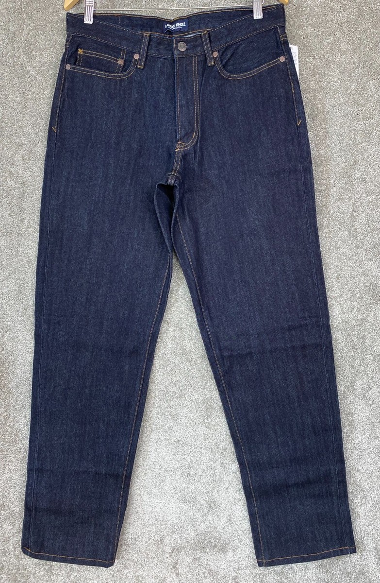 $65 New Lands' End Men's Relaxed Fit 5 Pocket Denim Jeans