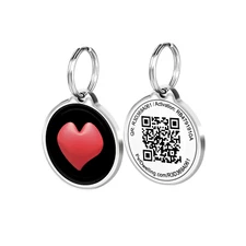 Pet Dwelling QR Pet ID Tag for Dogs & Cats - Online Profile - Instant Scan Alert