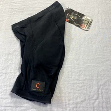 NWT Cannondale Shorts Mens Small Black Cycling Padded 6-Panel Adult