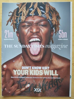 SUNDAY TIMES MAGAZINE - 12 JANUARY 2020 - KSI - BRITAINS BIGGEST ONLINE STAR