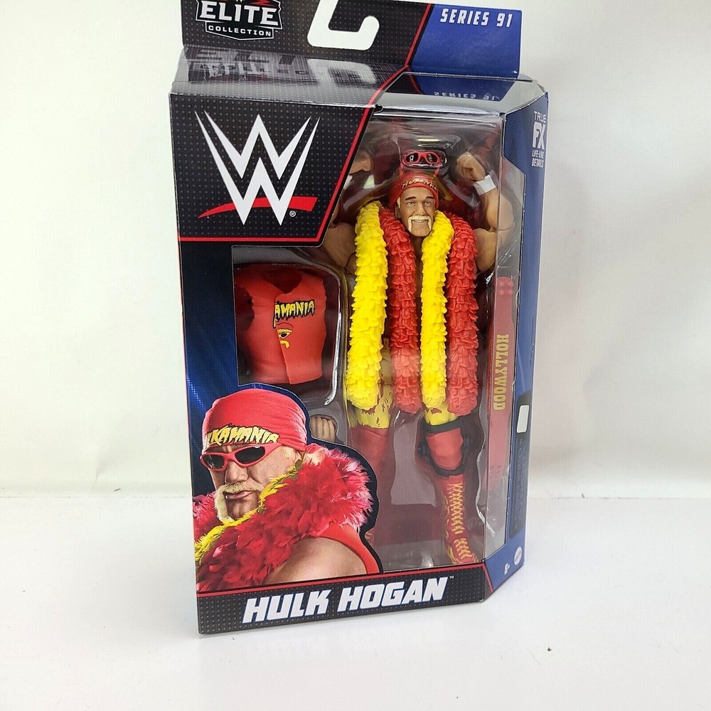 HULK HOGAN WWE Mattel Elite Series 91 Wrestling Action Figure Toy Man Cave Decor