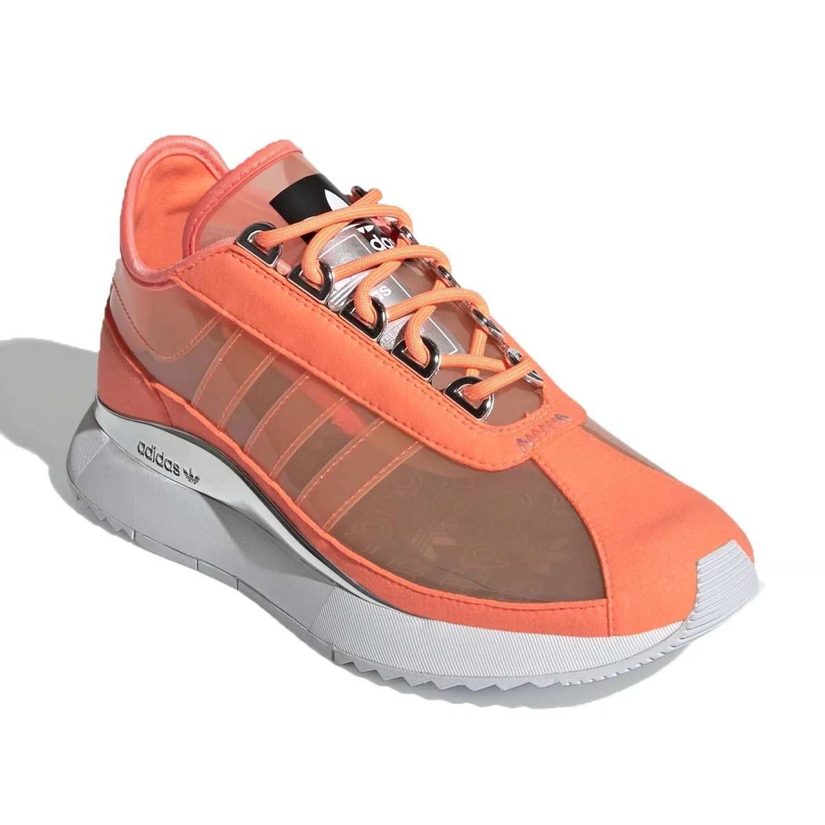 adidas SL Retro Orange Translucent Shoes Women Originals Sneakers FINAL SALE