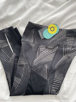 M&S Good Move Crop Go Train Leggings Size Dk Grey New UK