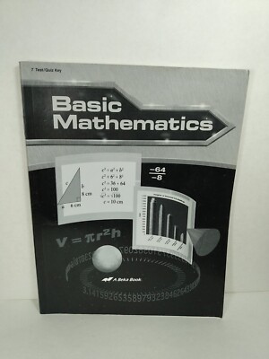 Abeka Basic Mathematics Grade 7 Teacher Test/ Quiz Key 2003 Softcover Answer