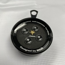Weds Wheels Kranze Optional Valve Cap Set Silver Logo With Black Backing New