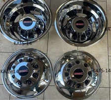 Wheel Simulator Set for 2011~Current Sierra 3500HD 17" Stainless Steel Dually