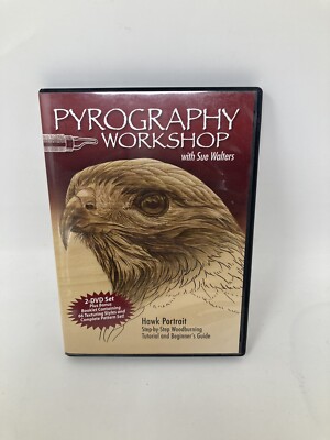 Pyrography Workshop with Sue Walters: Hawk Portrait Step-by Step 2 Disc DVD Set