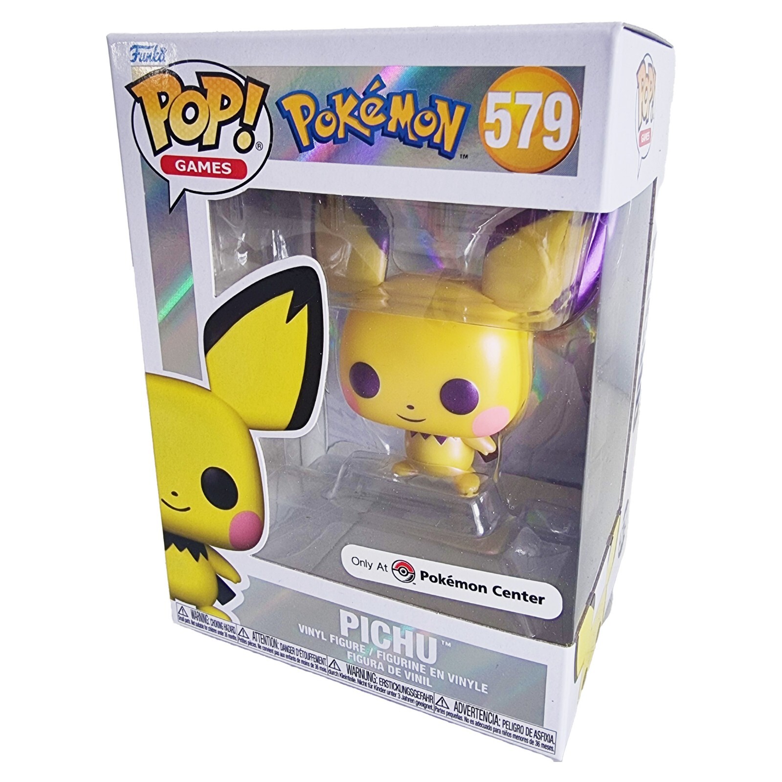New Pichu Pearlescent Pop! Vinyl Figure by Funko (Pokemon Centre Exclusive 579)
