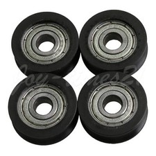 4x U-type Groove Bearing 625ZZ Guide Pulley Load-bearing 63KG 20x5x7mm