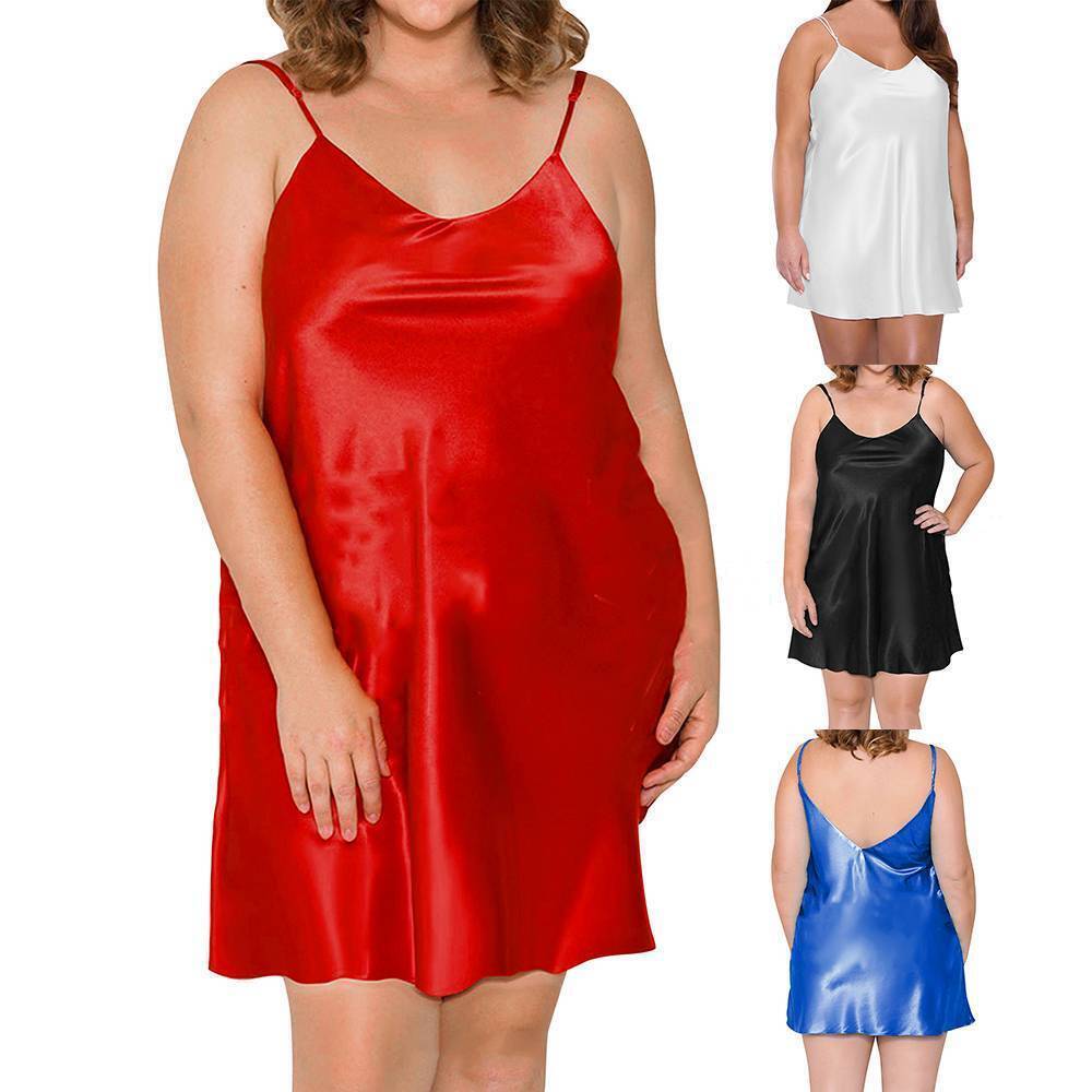 plus size satin slip
