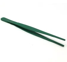 PTFE Scientific Lab Forceps Blunt Serrated Tweezers 6" Alkali Acid Resistant