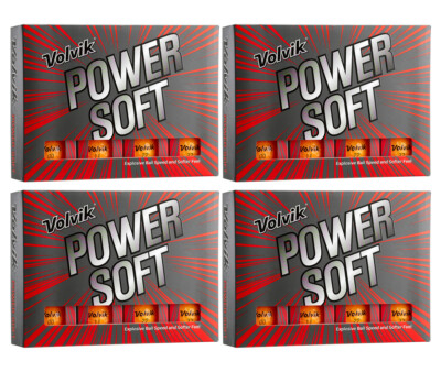 Volvik POWER SOFT Explosive Ball Speed and Soft Feel 4 Dozen Color Golf Balls 