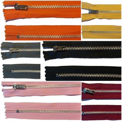 YKK REISSVERSCHLUSS x2, 16''/41CM, ALUMINIUMZÄHNE GESCHLOSSENES ENDE, VERSCHIEDENE FARBEN, NR. 3, KOSTENLOSER VERSAND
