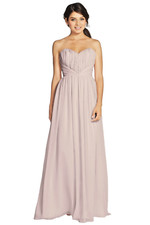 Jim Hjelm  Blush Pink Chiffon Strapless Sweetheart Formal Ball Gown 6 NEW 230