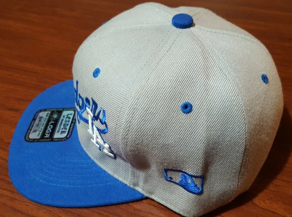 LA Dodgers Leader LOGA Leader Of Deneration Ropa Sombrero Ajustable Gris Azul Foto 2 de 4