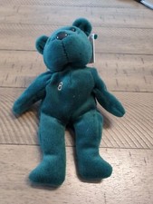 1998 Salvino's Bamm Beanos MLB 8 Cal Ripken Jr Dark Green Plush Bear NWT