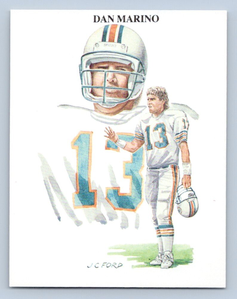 Dan Marino 1989 UK TV-4NFL All Time Great Quarterbacks 20 Miami Dolphins 