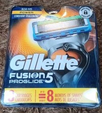 NEW Sealed GILLETTE  PROGLIDE  REFILL RAZOR BLADES 8 Cartridges (YY)