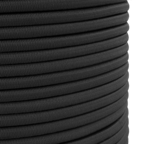 Black Elastic Bungee Rope Shock Cord Tie Down Elastic Return of at Least 100% - Picture 6 of 7