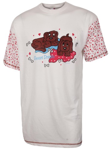 Camisón Camisón Mujeres Algodón Damas Manga Corta Estampado Camisón Ropa de dormir - Imagen 47 de 59