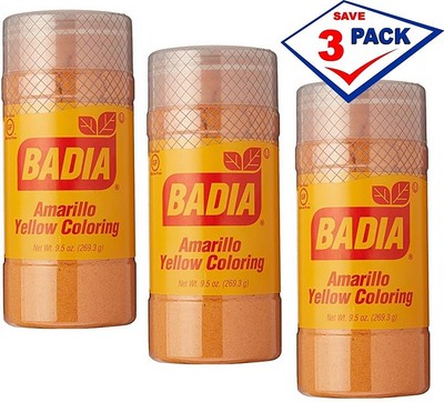 Badia Yellow Coloring Amarillo 9.5 oz (Pack of 3)