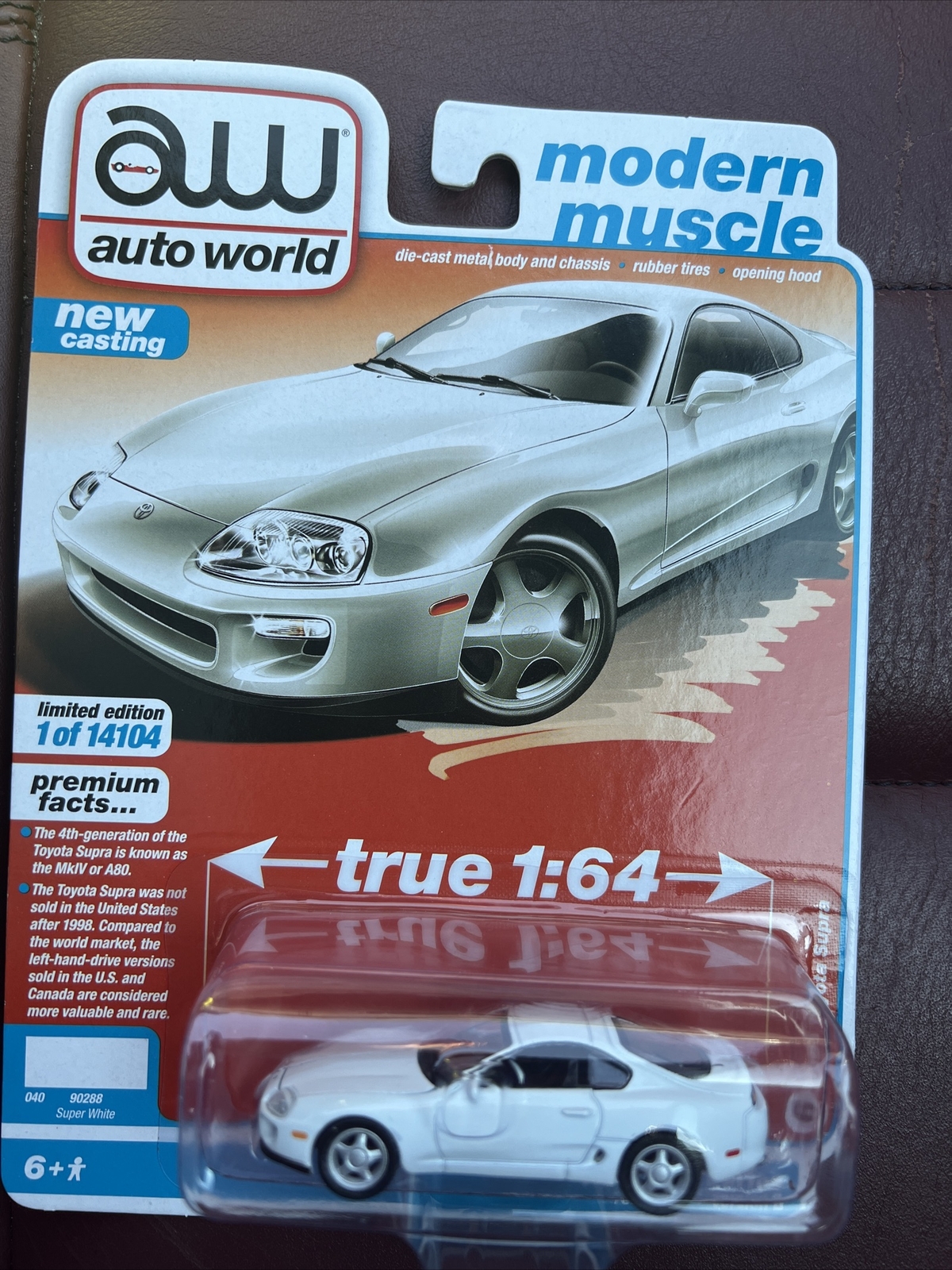 AUTO WORLD 1993 Toyota Supra Rubber Wheels Limited Edition 1/14104