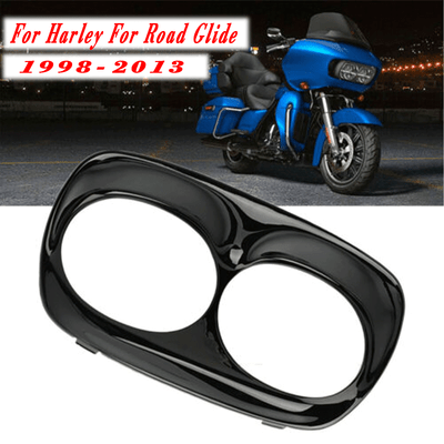 Matt Black Headlight Bezel Scowl Outer Fairing Cover for Harley Road Glide New Matt Black Headlight Bezel Scowl Outer Fairing Cover for Harley Road Glide New