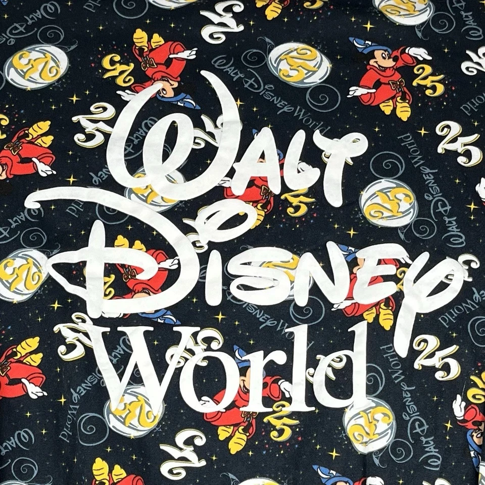 Disney Sweater Womens 3X Blue Sorcerer Mickey 25th Anniversary 50th Fantasia - Image 2 of 4