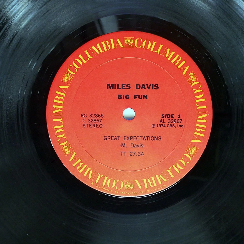 MILES DAVIS BIG FUN COLUMBIA PG32866 US VINYL 2LP - Image 2 of 2