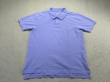 J Press Shirt Mens Large Polo Purple Cotton Preppy Relaxed Golf Pique