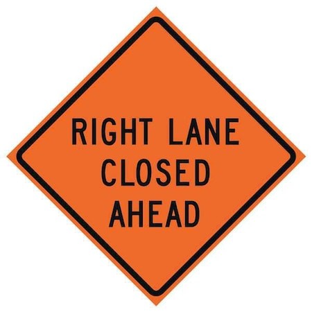 EASTERN METAL SIGNS AND SAFETY 669-C/48-SBFO-RL Lane Closed Traffic ...