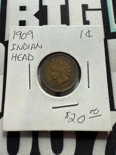 1909 Extremely Fine (XF) Indian Head Penny Cent