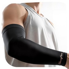Copper Compression Arm Sleeve Full Brace Forearm Bicep Tennis Elbow Support