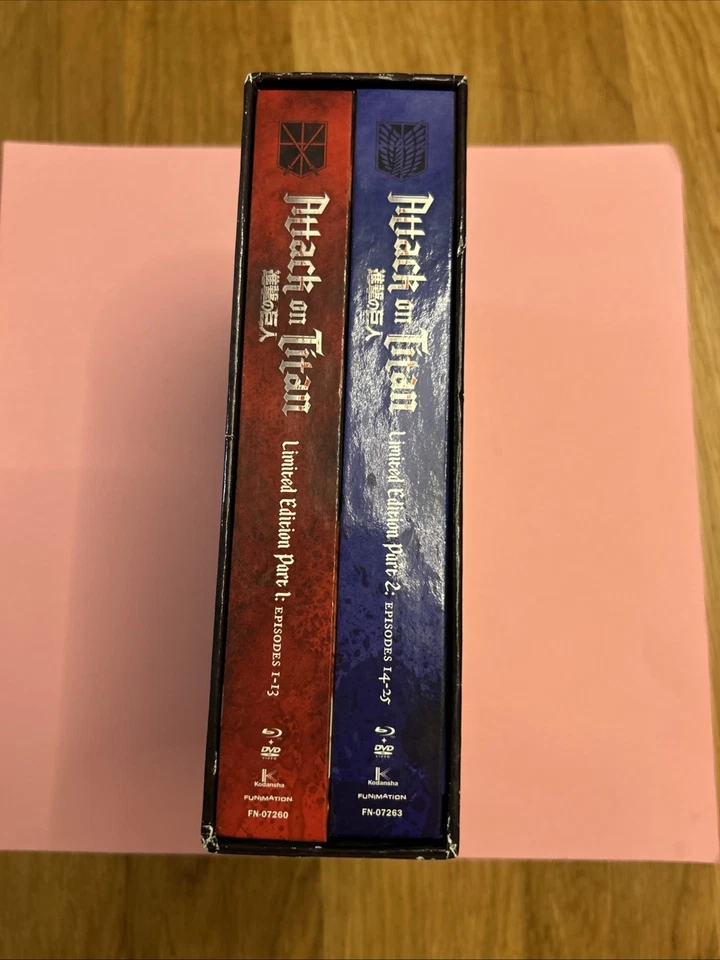 Attack on Titan Season 1 Part 1 2 Special Limited Edition Box Set Blu-Ray DVD Foto 4 de 4