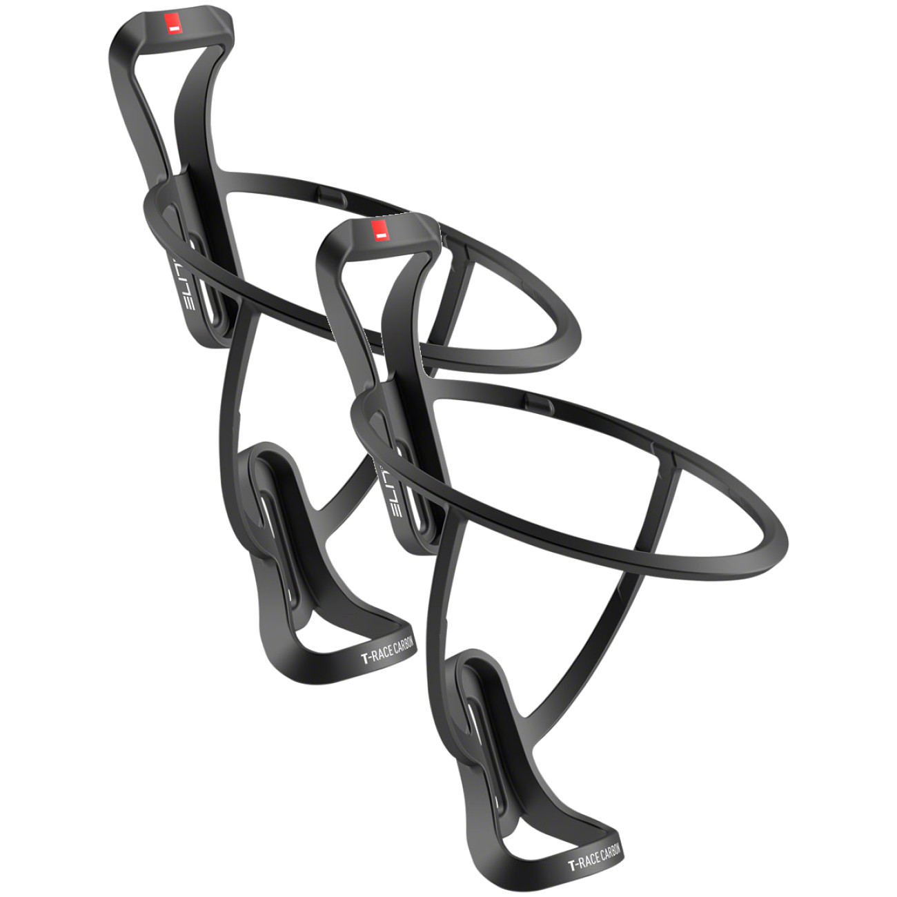 Упаковка из 2 карбоновых бутылок Elite SRL T-Race Carbon для воды - Черный