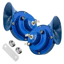 2 PCS Loud Car Horn, 12V Waterproof Snail Electric Horn, 300DB High Tone Horn...