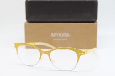 NEW MYKITA NO. 1 AMANDA COL 179 ZINC WHITE AUTHENTIC EYEGLASSES W/CASE 49-18