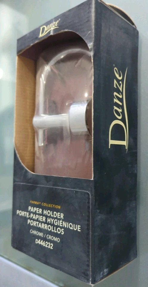 Soporte de papel higiénico Danze D446232 Parma estilo euro, cromo nuevo en stock envío gratuito Foto 2 de 3